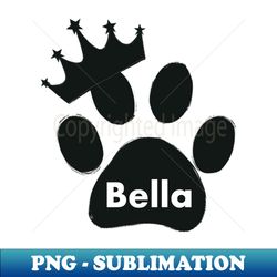 Bella cat name made of hand drawn paw prints - Exclusive PNG Sublimation Download - Create with Confidence