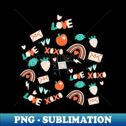 love candy - vintage sublimation png download - perfect for personalization