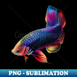 Arowana - Decorative Sublimation PNG File - Stunning Sublimation Graphics