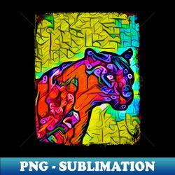 Black Panther popping colors - Big Cat Animal - Professional Sublimation Digital Download - Perfect for Personalization