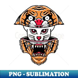 Tiger Cat Illustration - Instant Sublimation Digital Download - Bring Your Designs to Life