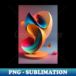 Abstract rose digital artwork - PNG Transparent Sublimation Design - Transform Your Sublimation Creations