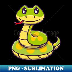Cute Green Snake - Stylish Sublimation Digital Download - Perfect for Creative Projects