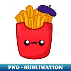 Cute Cartoon French Fries  Kawai - Elegant Sublimation PNG Download - Defying the Norms
