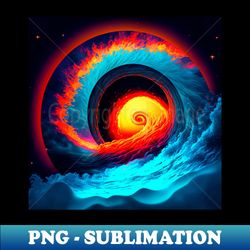 Waves in spiral shape - Special Edition Sublimation PNG File - Vibrant and Eye-Catching Typography