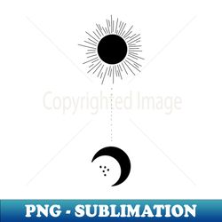 Sun and the moon - Vintage Sublimation PNG Download - Instantly Transform Your Sublimation Projects
