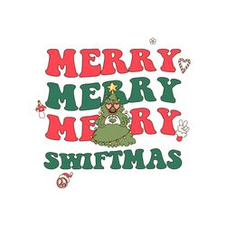 Merry Swiftmas Funny Christmas Tree SVG Cutting Digital File