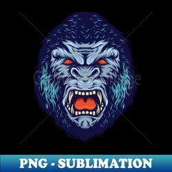 Angry Gorilla Head - Instant Sublimation Digital Download - Revolutionize Your Designs