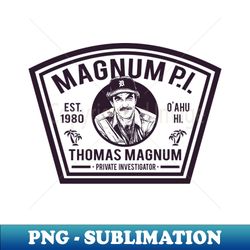 Magnum PI Shield - Sublimation-Ready PNG File - Transform Your Sublimation Creations