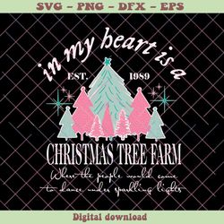 In My Heart Is A Christmas Tree Farm SVG For Cricut Files