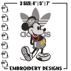 Mickey grey adidas Embroidery Design, Adidas Embroidery, Brand Embroidery, Embroidery File, Logo shirt, Digital download