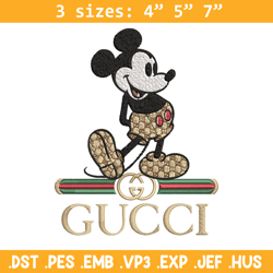 Mickey gucci Embroidery Design, Gucci Embroidery, Embroidery File,Logo shirt, Sport Embroidery,Digital download