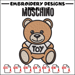 Moschino Kids Teddy logo Embroidery design, Moschino Embroidery, logo design, Embroidery File, Instant download.