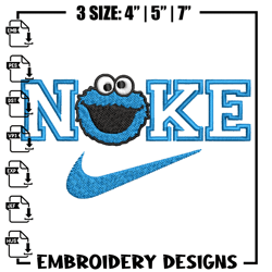 Nike blue cartoon Embroidery Design, Nike Embroidery, Brand Embroidery, Embroidery File, Logo shirt, Digital download.