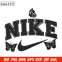 Nike butterfly Embroidery design, Nike butterfly Embroidery, Embroidery File, Nike design, logo shirt, Digital download.