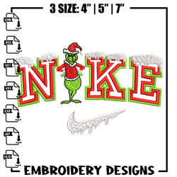 Nike chrismas embroidery design, Chrismas embroidery, Nike design, Embroidery shirt, Embroidery file, Digital download