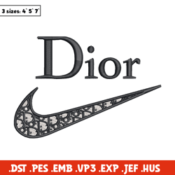 Nike dior embroidery design, Dior embroidery, Emb design, Embroidery shirt, Embroidery file, Digital download