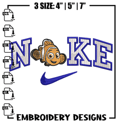 Nike fish cartoon embroidery design, Cartoon embroidery, Nike design, Embroidery shirt, Embroidery file,Digital download