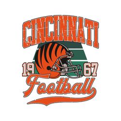 Vintage NFL Cincinnati Football 1967 SVG Graphic Design File