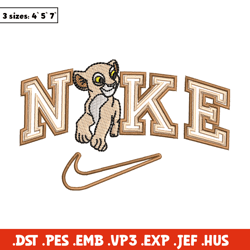 Nike tiger embroidery design, Lion king embroidery, Nike design,Embroidery file,Embroidery shirt,Digital download