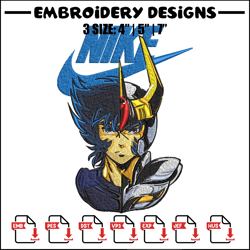 Saint seiya Nike Embroidery design, saint seiya Nike Embroidery, Nike design, Embroidery file, Instant download.