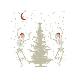 Dancing Skeleton Christmas Tree SVG Graphic Design File