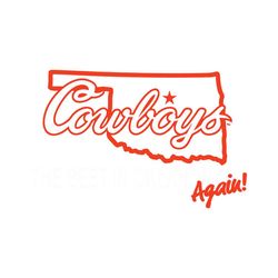 NCAA Cowboys The Best In Oklahoma Again SVG Cricut Files