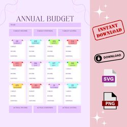 Purple Modern Annual Budget Planner svg.png