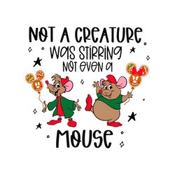 Not A Creature Was Stirring Not Even A Mouse SVG Cricut Files