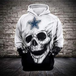Dallas Cowboys Skull Star Hoodie Unisex 3D All Over Print