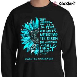 Diabetes Awareness Shirt, Diabetes Support, Diabetes Flower Shirt - Olashirt