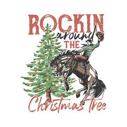 Vintage Rockin Around The Christmas Tree SVG Download