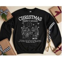 Christmas Taylor's Version Shirt, Christmas Tree Farm Shirt, Holiday Shirt, Comfort Colors shirt, Taylor Swift Christmas
