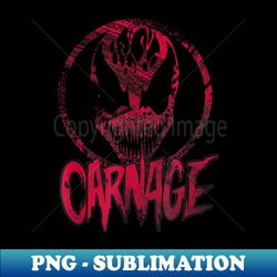 Carnage Single Coated Red Painted Face Logo Graphic - Premium Sublimation Digital Download - Stunning Sublimation Graphics