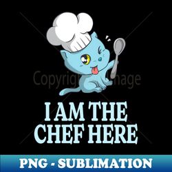 Chef Kitty Funny Cook Cat Lover Cooking - Instant PNG Sublimation Download - Unlock Vibrant Sublimation Designs