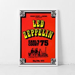 Led Zeppelin Music Gig Concert Poster Classic Retro Rock Vintage Wall Art Print Decor Canvas Poster-2