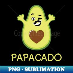 Papacado Vegan Dad - High-Resolution PNG Sublimation File - Revolutionize Your Designs