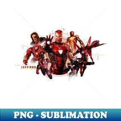 Marvel Avengers Endgame Iron Man Mashup - Unique Sublimation PNG Download - Instantly Transform Your Sublimation Projects