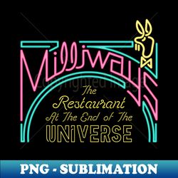 milliways restaurant - artistic sublimation digital file - spice up your sublimation projects