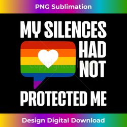 LGBTQ + Accessories, My Silences Long Sleeve - Luxe Sublimation PNG Download - Ideal for Imaginative Endeavors
