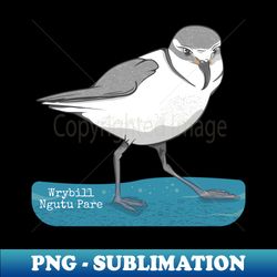 Wrybill Ngutu pare NZ bird - Modern Sublimation PNG File - Perfect for Personalization