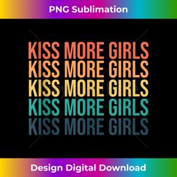 Kiss More Girls, Gay Lesbian Pride LGBT Rainbow Feminist Tank Top - Bohemian Sublimation Digital Download - Reimagine Your Sublimation Pieces