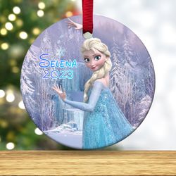 Elsa Frozen Christmas ornament, Princess Elsa & Anna Ornament, sisters Christmas Ornament