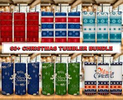 60  Christmas Tumbler Bundle,  Tumbler Bundle Design, Sublimation Tumbler Bundle, 20oz Skinny Tumbler 18