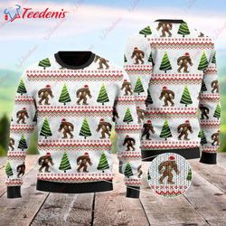 Amazing Bigfoot Ugly Christmas Sweater, Ugly Sweater Ideas For School  Wear Love, Share Beauty