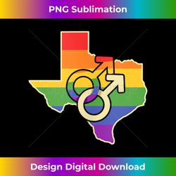 Gay Love Texas Map Design for proud LGBT+ Texans Tank To - Innovative PNG Sublimation Design - Pioneer New Aesthetic Frontiers