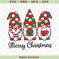 Funny Merry Christmas Gnomes SVG Cutting Digital File