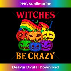 Fun Halloween Gay LGBT Pride Rainbow Scary Pumpkins Tank Top - Crafted Sublimation Digital Download - Infuse Everyday with a Celebratory Spirit