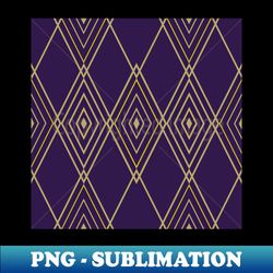 Art Deco Gold  Deep Violet - Creative Sublimation PNG Download - Unleash Your Inner Rebellion