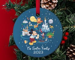 Personalized Disney Finding Nemo Christmas Ornament, Custom Name Disney Family